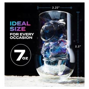 NASA Floating Effect of Astronaut.  Iridescent Clear Glass